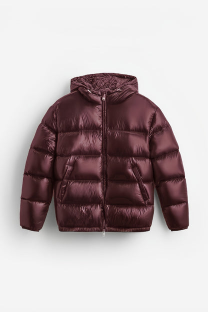 Shiny puffer jacket