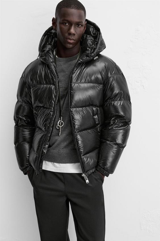 Shiny puffer jacket
