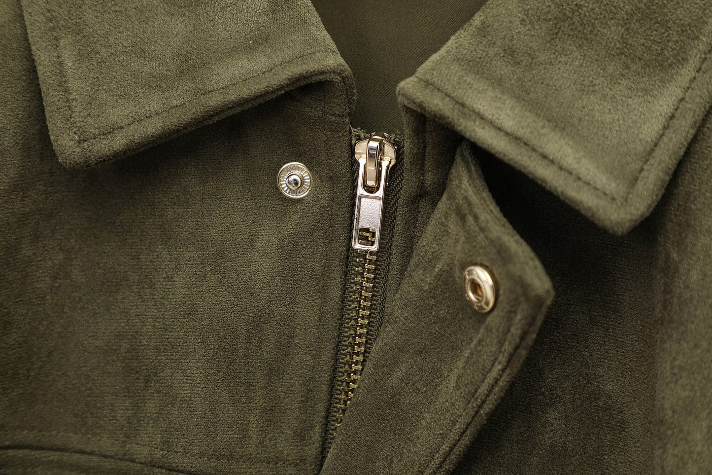 Suede bomber jacket