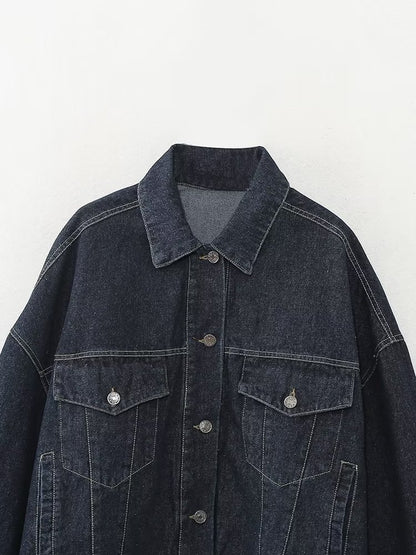 Dark Blue Denim Set