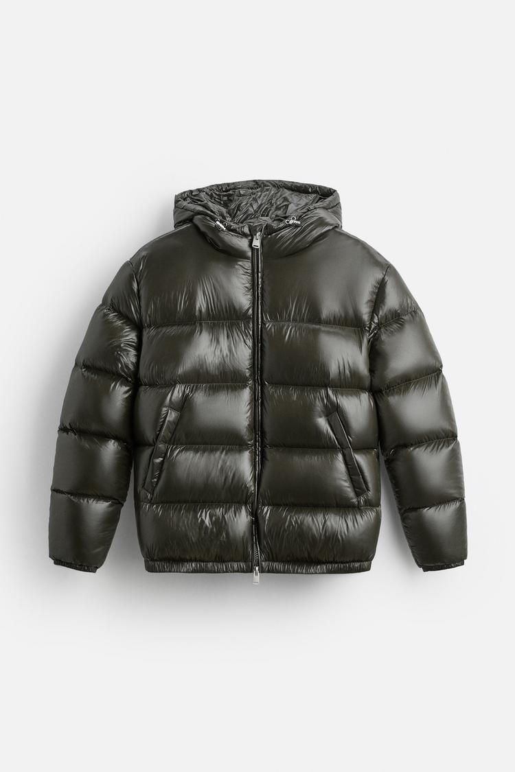 Shiny puffer jacket