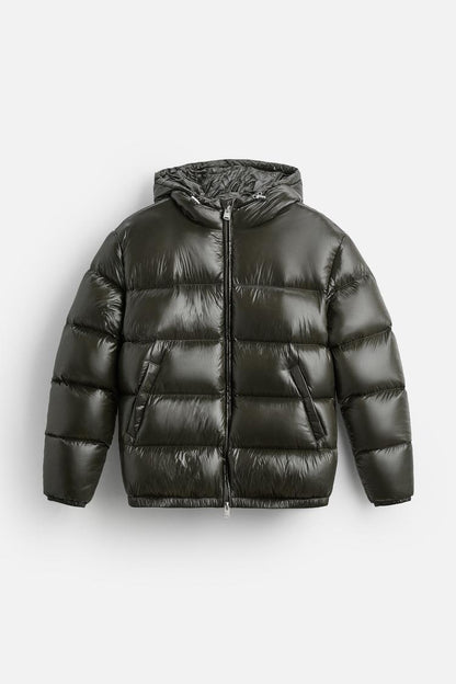 Shiny puffer jacket
