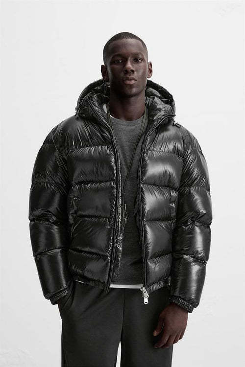 Shiny puffer jacket