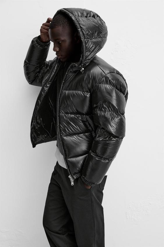 Shiny puffer jacket