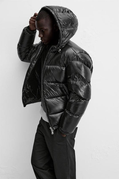 Shiny puffer jacket