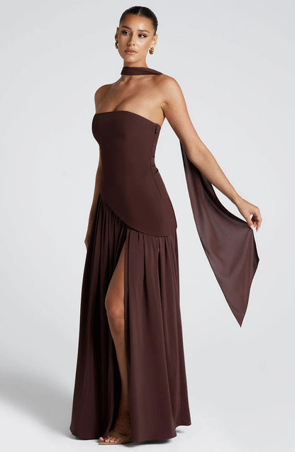 Luna Drape Maxi Dress