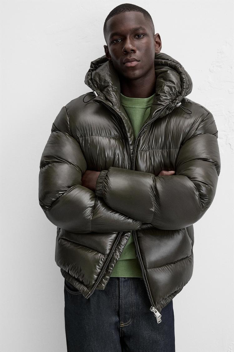 Shiny puffer jacket