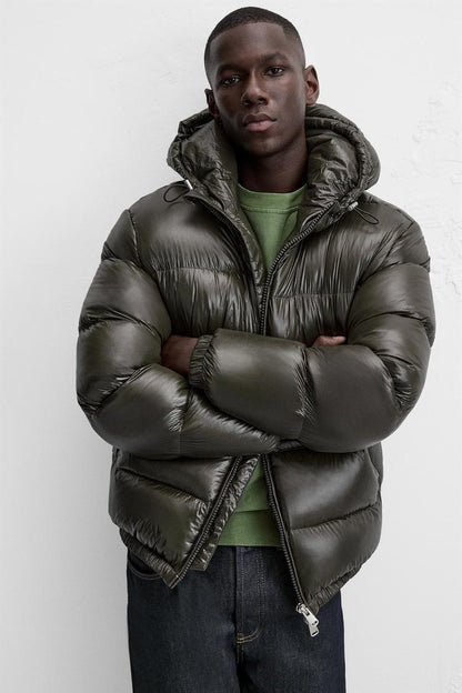 Shiny puffer jacket