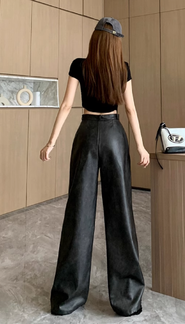 Suede pants